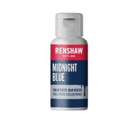 Renshaw Water Based Gel Food Colouring, Midnight Blue (Navy), Perfect for Cakes and Decorations, 20 g (Pack of 1)