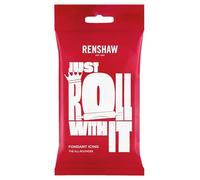 Renshaw White Just Roll With It Fondant Icing, 1 kg (Pack of 1) - Ready to Roll Icing for Cakes