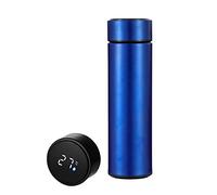 RENSHENKTO 1Pc Direct Drink Flask Coffee Mug Home for Hot Keeps Cold Blue Stainless Steel 500ml