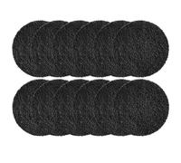 Rensimote 12 Pack Activated Charcoal Purifying Deodorizer Fit For Trash Cans, Compost Buckets-Round