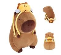 RenSton Bee Capybara Plush, Cute Capybara Teddy with Bee Backpack, Stuffed Animal Doll Plushie, Soft & Comfortable, Home Decor Hugging Pillow Birthday Gift Christmas 12inches