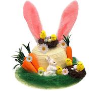 RenSton Easter Bonnet Kit, Easter Handmade DIY Hat Boys Girls Gifts, Bonnet Hat for Children's Easter Craft Supplies Decorations, Easter Gifts Boys Girls Gifts