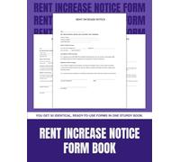 Rent Increase Notice Form Book: 50 Forms for Landlords and Property Managers | 8.5 x 11 in.
