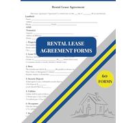 Rental Lease Agreement Forms Book: 60 Residential Rental Contract Templates | Month-to-Month & Fixed-Term Lease Forms | Landlord-Tenant Legal Agreement Log | 8.5 x 11 inch | 2-Page Agreements