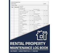 Rental Property Maintenance Log Book: Apartment / House Repair & Maintenance Record Logbook with Inspection Checklist | Home Maintenance Checklist for Landlord