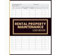 Rental Property Maintenance Log Book: Track Repair Requests, Service History & Expenses for Residential Units and Apartments