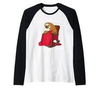 Rente Faultier Ruhestand Rentner Grafik Männer Frauen Raglan Baseball Tee