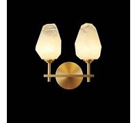 Renter Friendly Mid century Crystal Wall Sconce Indoor Industrial Vintage d Light Round Clear Cylinder Glass Lamp Long Bathroom Vanity For Bedroom Bedside Hallway Living Room