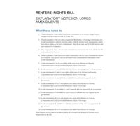 Renters' Rights Bill Explanatory Notes on Lords Amendments (House of Commons) HCB 296-EN