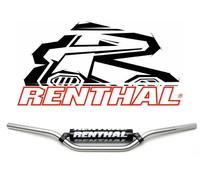 Renthal 22mm RC High Handlebar - Silver - With Bar Pad