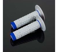 Renthal Dual Compound Comfort MX Motocross Grips (Grey/Blue)