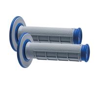 Renthal G157 Motocross Dual Compound 1/2 Waffle Grips Grey Blue