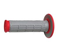 Renthal G163 Red/Gray Diamond/Waffle Soft/Firm Compound Tapered Motocross Grip
