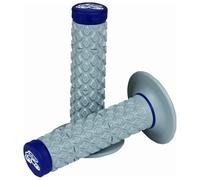 Renthal G206 Comfort Pattern, Grey/Blue, Dual Compound MX/Enduro Grips
