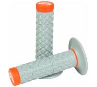 Renthal G208 Comfort Pattern, Grey/Orange, Dual Compound MX/Enduro Grips