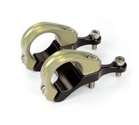 Renthal Integra Ii Direct Mount 31.8 Zero Rise Stem Black,Golden 45 mm / 0º 45 mm Black / Aluminium Gold