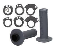 Renthal Lock-On Half Waffle Tapered Medium Handlebar Grips G235 Gray