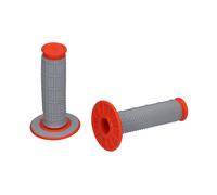 Renthal Mx Dual Compound Half Waffle Tapered Grips Gray/Orange