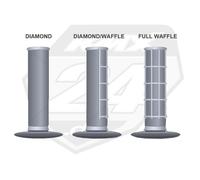 Renthal Mx Dual Compound Half Waffle Tapered Grips Gray/Yellow