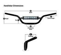 RENTHAL Trials 7/8" 735 5.5 Handlebar, black