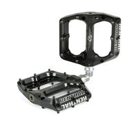 Renthal Revo-F Platform Pedals Body: Aluminum Spindle: Cr-Mo 9/16 Black
