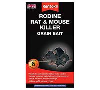 Rentokil 3 x Rodine Rat and Mouse Killer Grain Bait, Black, 4 x 10.5 x 18.5 cm