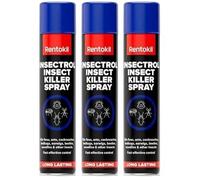 Rentokil Insectrol Insect Killer Spray 300ml - Aerosol Surface Insecticide for Fleas, Ants, Cockroaches, Bedbugs & Other Crawling Insects (3PCS)