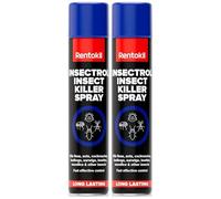 Rentokil Insectrol Insect Killer Spray 600ml Fast-Acting, Long-Lasting Control for Fleas, Bed bugs, Ants, Cockroaches (Pack of 2)
