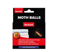 Rentokil Moth Balls Effective Protection Against Clothes Moths (10 Pack)