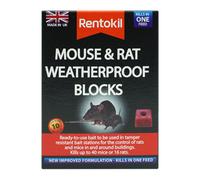 Rentokil Mouse & Rat Weatherproof Bait Blocks Ii (10)