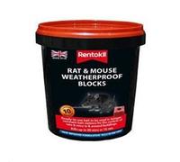 Rentokil Mouse & Rat Weatherproof Blocks - 10 Tub