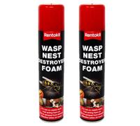 Rentokil Wasp Nest Destroyer Foam, Fast Acting 24Hr Insecticide Treatment 300Ml X 2