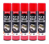 Rentokill Fly And Wasp Fast Acting Killer Spray 300Ml X 5