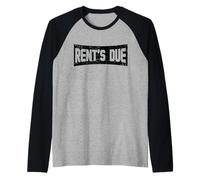 Rent's Due Funny New Adult 18th Birthday Raglan Baseball Tee