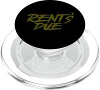 Rent's Due work hard bodybuilder weightlifting distressed PopSockets PopGrip for MagSafe
