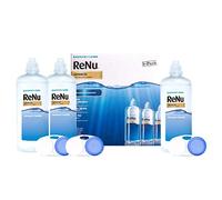 ReNu Advanced Contact Solution 3 X 360ml - For Soft Contact Lenses for Comfortable Wear - Gentle on Sensitive Eyes - Clean, Disinfect, Remove Protein, Condition, Store your Lenses - Lens Case Included