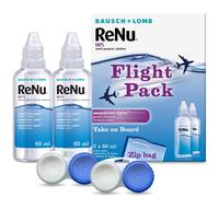 ReNu Multi Purpose Travel Contact Lens Solution 2x 60ml Flight Pack Size For