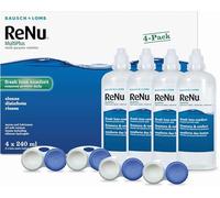 ReNu MultiPlus Multi-Purpose Contact Lens Solution, 4 x 240 ml | Bausch + Lomb, Soft Contact Lenses, Fresh Lens Comfort, Prevent Lens Dryness, Built-in Protein Remover