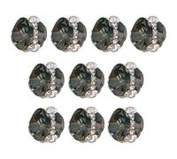 renvena 10pcs Multi Shape Flatback Rhinestones Nail Gems Shiny Crystal Glass Stones for DIY Nail Art Decoration Wax Pen Crafts H1379 Black One Size