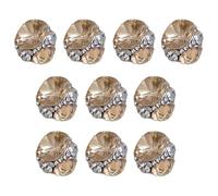 renvena 10pcs Multi Shape Flatback Rhinestones Nail Gems Shiny Crystal Glass Stones for DIY Nail Art Decoration Wax Pen Crafts H1376 Coffee One Size