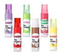 renvena 6Pcs Long Lasting Lip Balm Moisturizing Hydrating Fruit Flavor Non Greasy Smooth Lip Care for Women Girls Daily Lip Essential Multicolor One Size