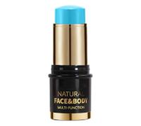 renvena Glow in The Dark Face Paint Crayons Kit Neon Body Art for Halloween Party Supplies Cosplay Costumes Mardi Gras Festival Makeup Waterproof Blue One Size