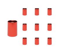 renvena Golf Shaft Shockproof Rubber Ring Aluminum Ferrule 10 Set, Practical Accessory for Wood And Iron Club Use E 22 * 13.5 * 9.45mm One Size