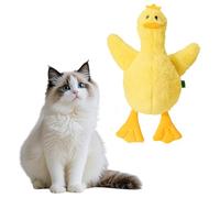 renvena Interactive Mental Stimulation Toy Duck Squeaky Plush Chew Toy for Dogs Indoor Play Companion for Small Breeds Type B One Size