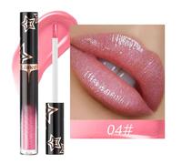 renvena Long Lasting Shimmer Lip Gloss for Women Metallic Sparkly Lipstick Waterproof Glossy Shine Daily Wear Makeup Essential Type 4 One Size