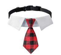 renvena Pet Dog Cat Formal Necktie Bow Tie Collar For Small Medium Dogs And Cats Plaid L