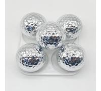 renvena Polished Metal Golf Balls Stylish Gift Kit Versatile Training Equipment Recreational Sport Player Supply 3pcs One Size