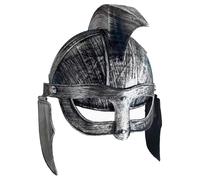 renvena Roman Spartan Warrior Helmet for Adults Cosplay Role Playing Halloween Hat Reenactment Prop Silver One Size