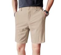 renvena Trendy Men's Golf Shorts, Summer Thin, Quick-Dry Casual, Plus-Size 5-Piece Khaki 31