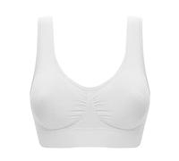 RENYIN Plus Size Ultra Comfort Bra For Women Seamless Wide Strap Sports Yoga Bra Breathable Stretch Everyday Bra With Removable Pads S-6XL KaloryWee